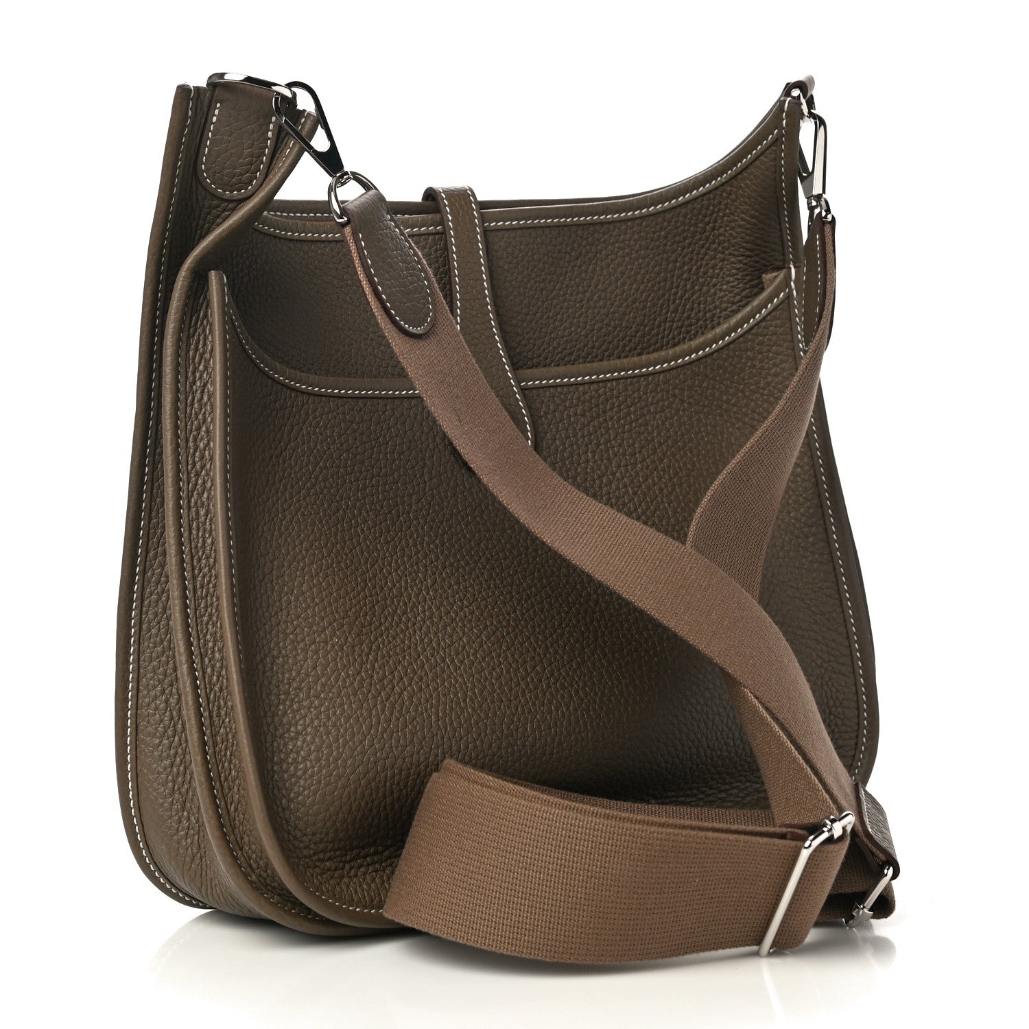 Hermes Taurillon Clemence Evelyne III PM Etoupe 2 of 9