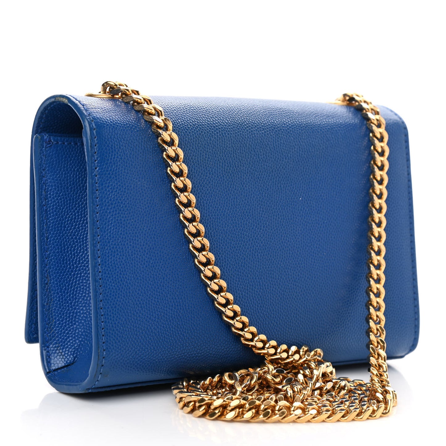 Grain De Poudre Small Classic Monogram Kate Satchel Royal Blue