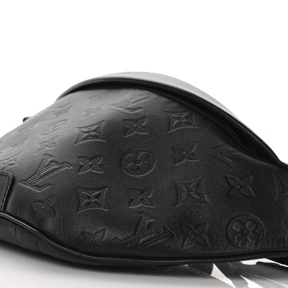 Louis Vuitton Calfskin Monogram Shadow Discovery Bumbag Black 8 of 9