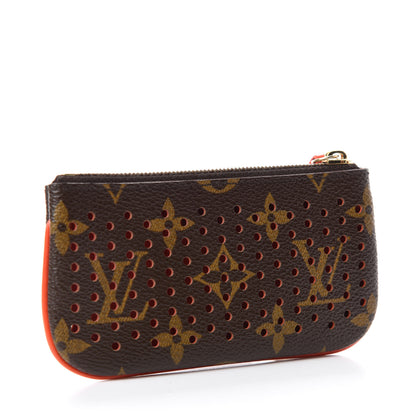 Louis Vuitton Monogram Perforated Key Pouch Orange 3 of 7