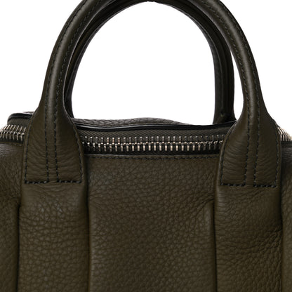 Alexander Wang Pebbled Calfskin Mini Rockie Matte Khaki Green Rhodium Hardware 8 of 12