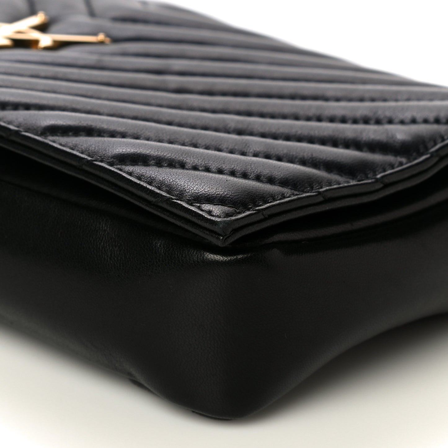 Lambskin Matelasse Monogram Kate 99 Black