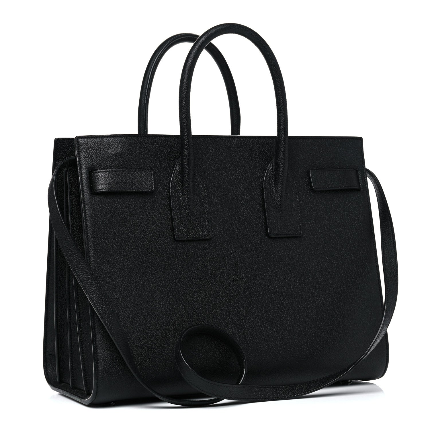 Saint Laurent Grained Calfskin Small Sac De Jour Black 2 of 16