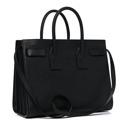 Saint Laurent Grained Calfskin Small Sac De Jour Black 2 of 16