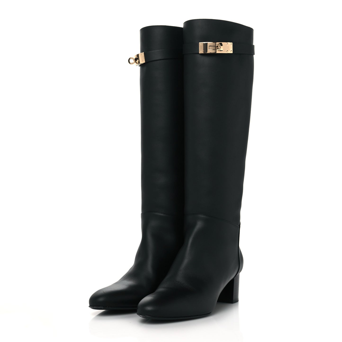 Heritage Calfskin Story Boots 36 Black