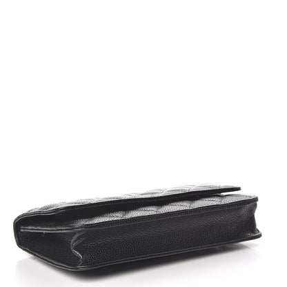 Chanel Caviar Quilted Wallet On Chain WOC Black 4 of 12