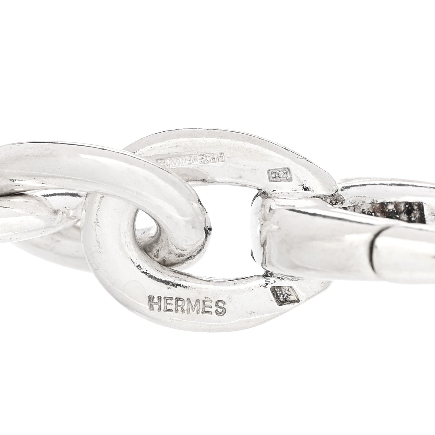 Hermes Sterling Silver Four Handbag Charm Bracelet 3 of 3