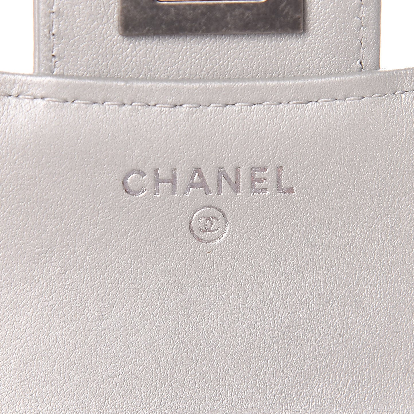 Aged Calfskin Quilted Reissue Compact Wallet Grey
