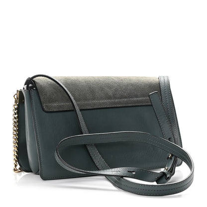Chloe Suede Calfskin Small Faye Shoulder Bag Cloudy Blue 2 of 13