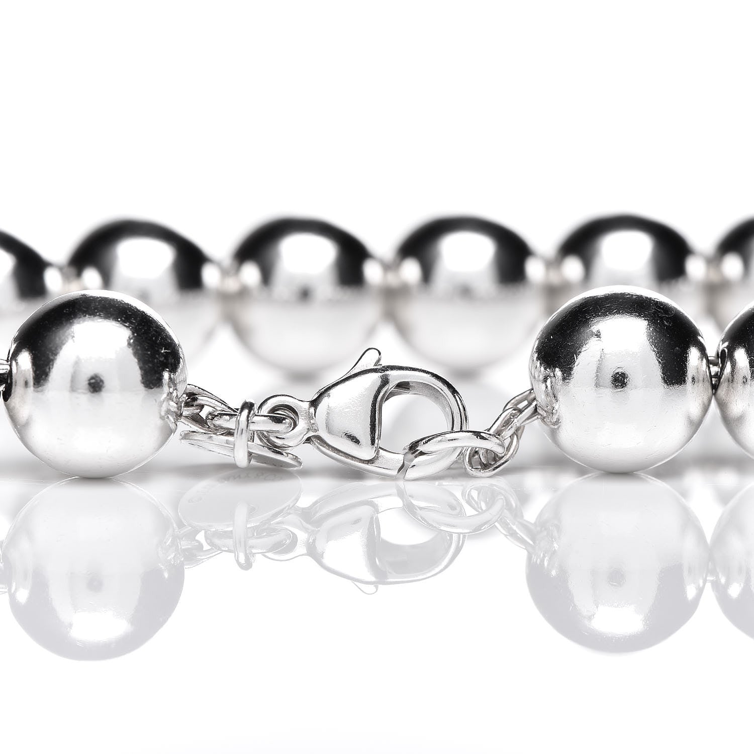 Tiffany Sterling Silver 10mm HardWear Ball Bracelet 4 of 6
