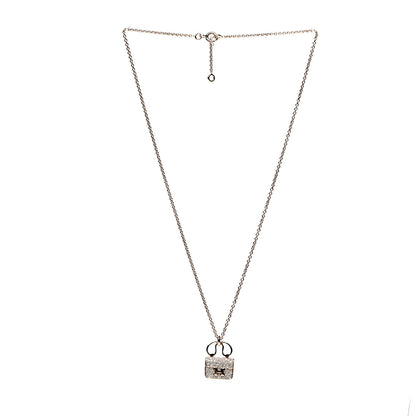 Hermes 18K Rose Gold Diamond Constance Amulette Pendant Necklace 2 of 4