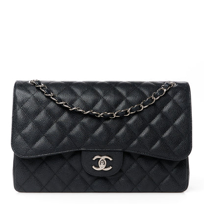 Chanel Caviar Quilted Jumbo Double Flap Black 1 of 11