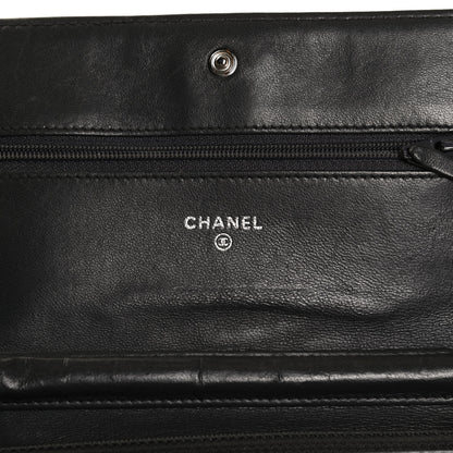 Chanel Calfskin Quilted Boy Wallet On Chain WOC Grey 5 of 11
