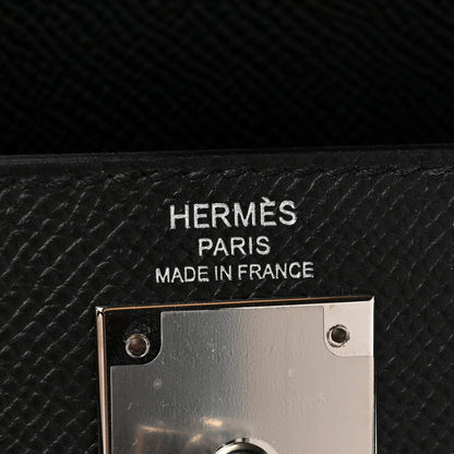 Hermes Epsom Kelly Sellier 28 Black 5 of 9