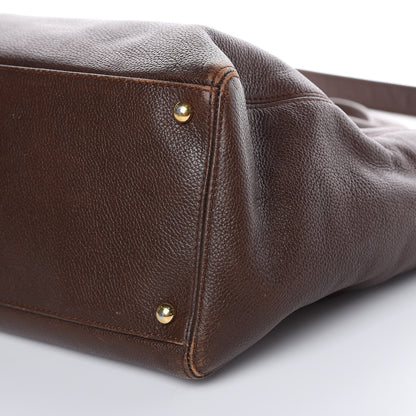 Chanel Calfskin Cerf Executive Shopper Tote Brown 9 of 28