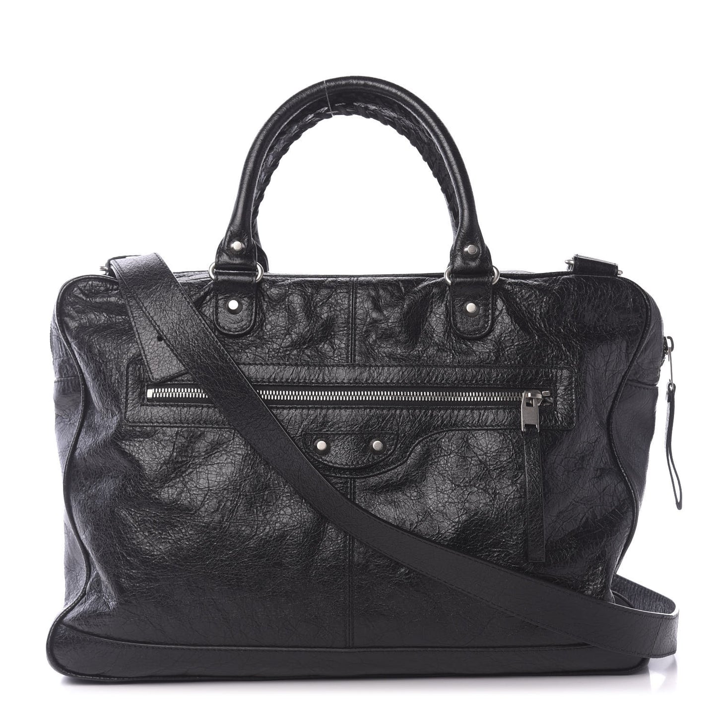 Agneau Classic Hardware Mini Folder Black