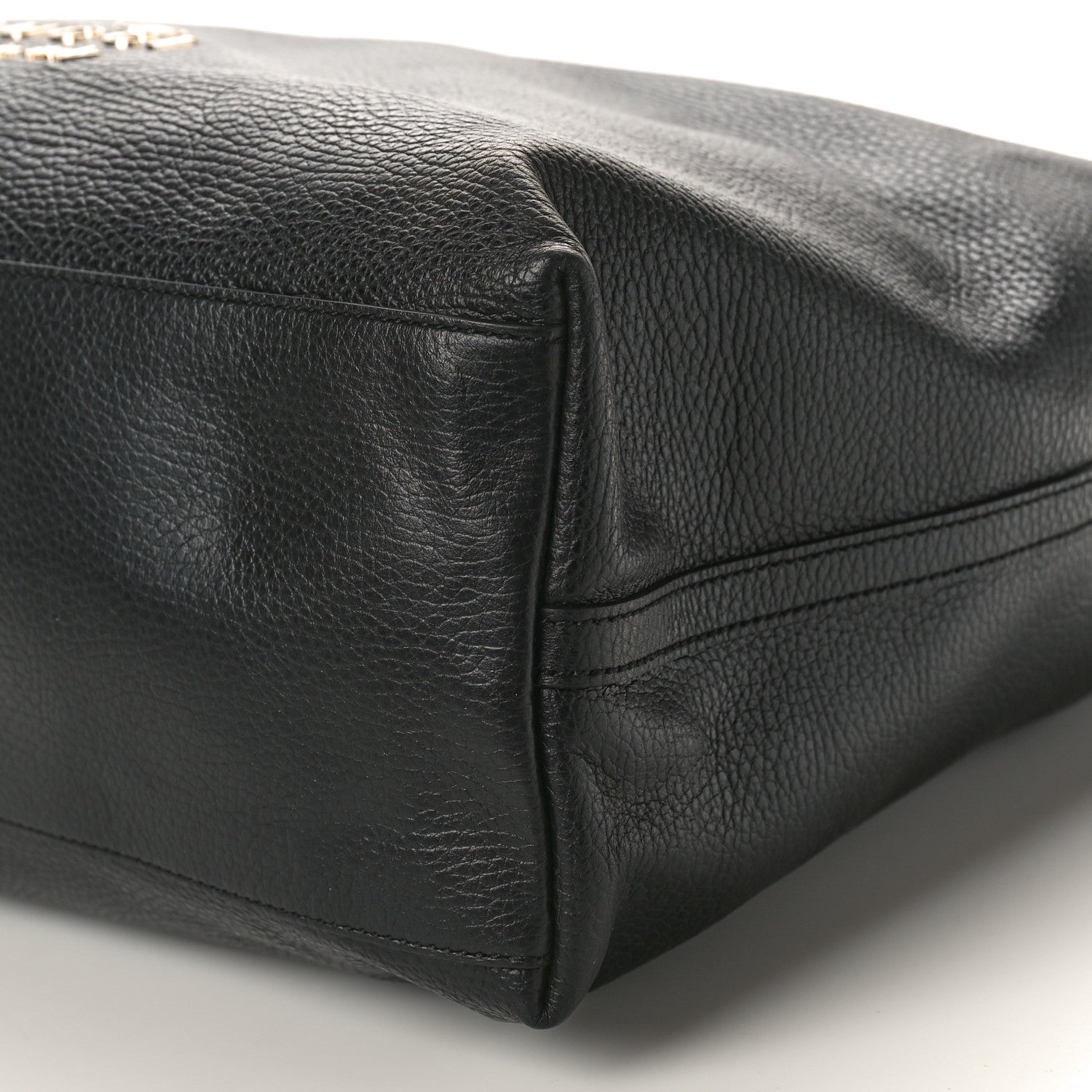 Gucci Calfskin Large Gifford Braided Handle Tote Black 9 of 9