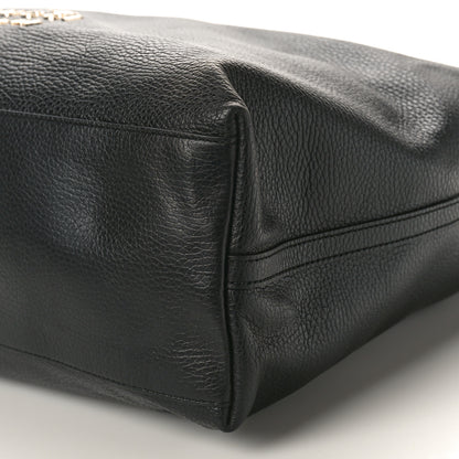 Gucci Calfskin Large Gifford Braided Handle Tote Black 9 of 9