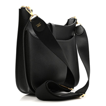 Hermes Taurillon Clemence EVELYNE III PM Black 3 of 11