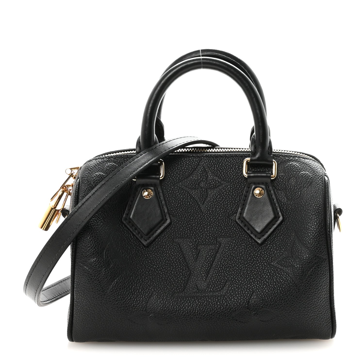 Louis Vuitton Empreinte Monogram Giant Speedy Bandouliere 20 Black 1 of 9