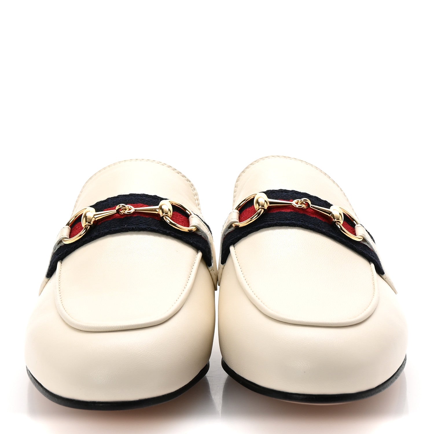 Gucci Malaga Kid Web Womens Princetown Slippers 35 Mystic White 3 of 10