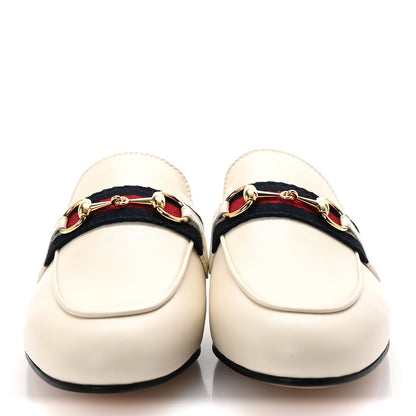 Gucci Malaga Kid Web Womens Princetown Slippers 35 Mystic White 3 of 10