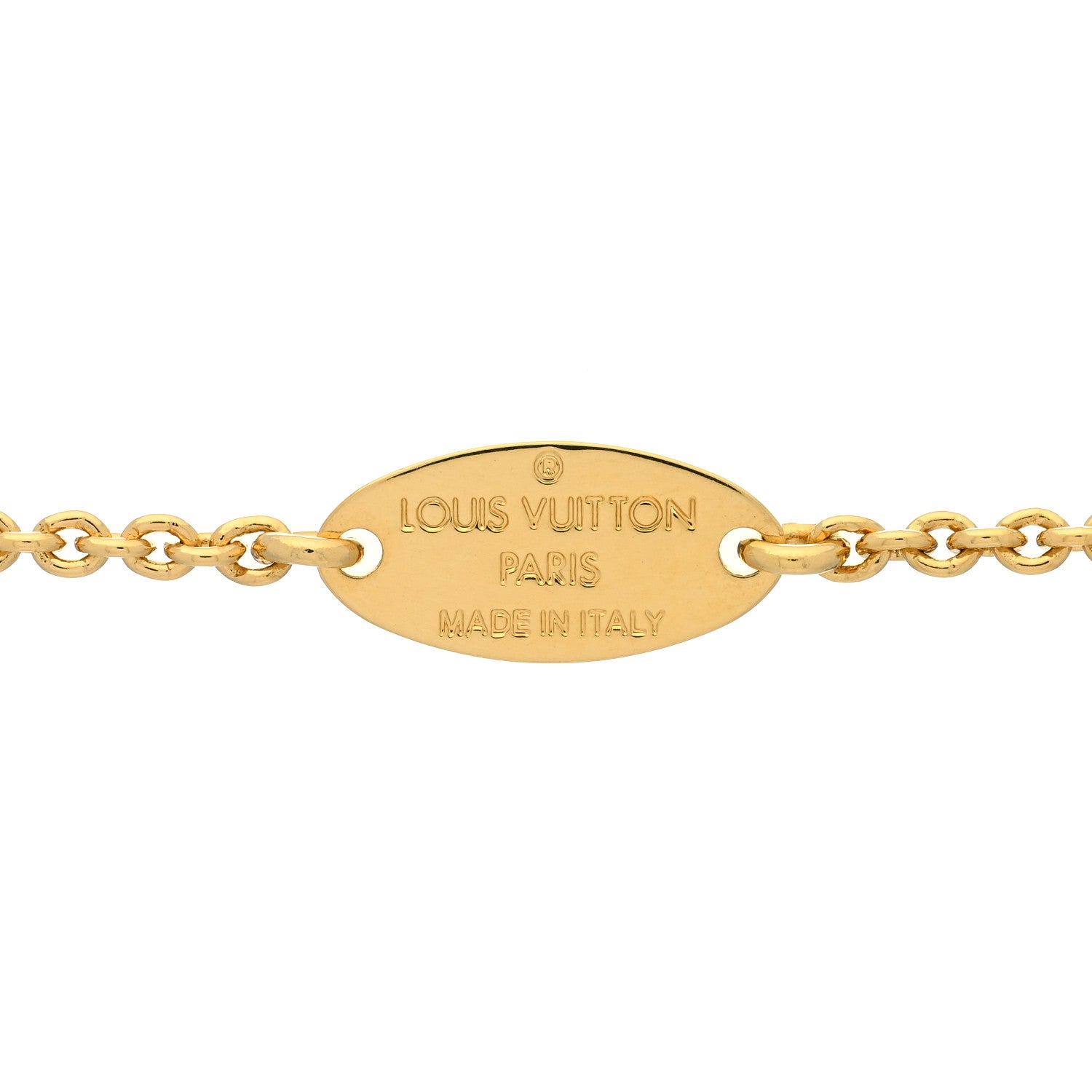 Louis Vuitton Louisette Necklace Silver Gold 5 of 5
