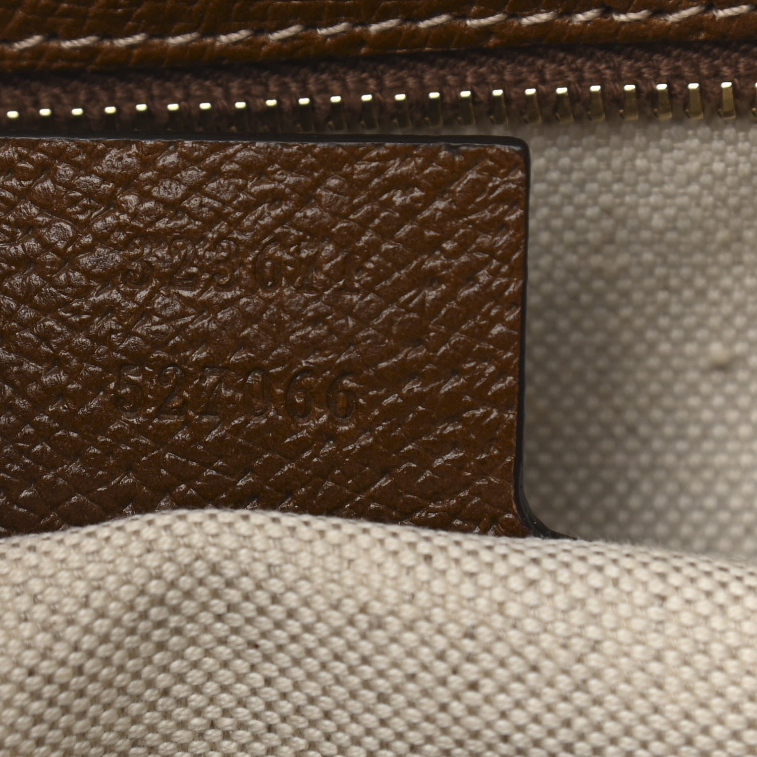 Gucci Monogram Medium Bree Zippered Tote Beige Tabacco 7 of 10