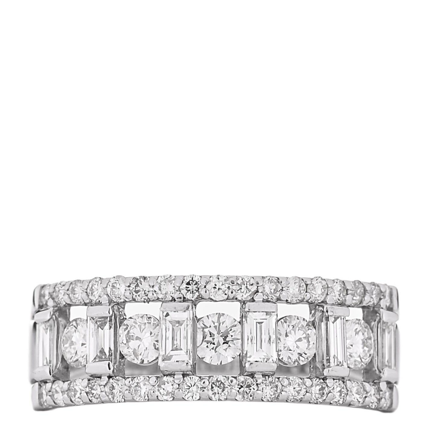Platinum Diamond 1.00ctw Openwork Band Ring 53 6.25