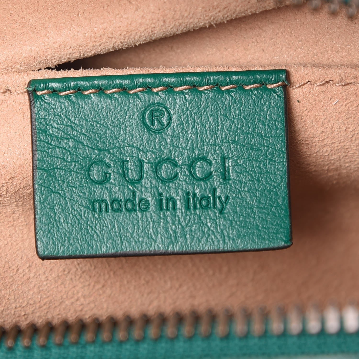 Gucci Calfskin Matelasse Small GG Marmont Chain Shoulder Bag Emerald Green 7 of 8