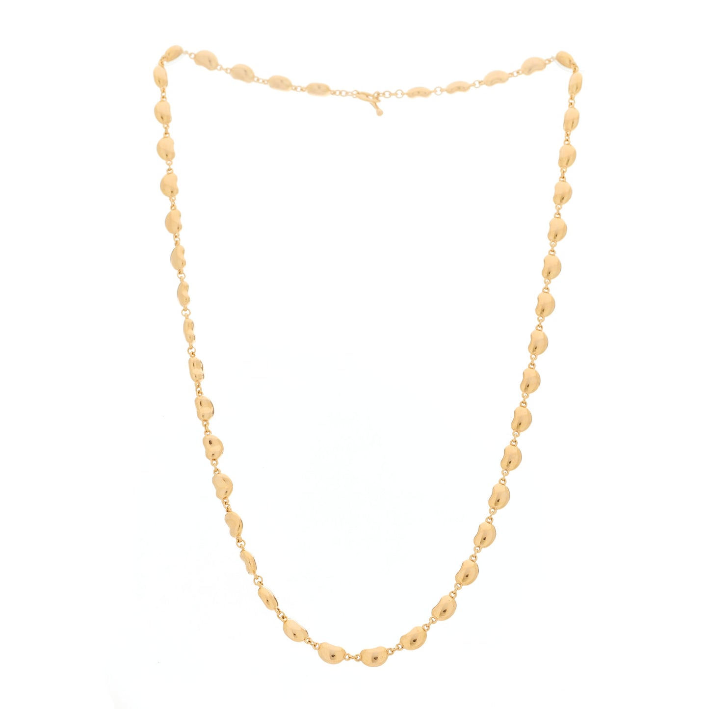 18K Rose Gold Mini Elsa Peretti Bean Link Necklace
