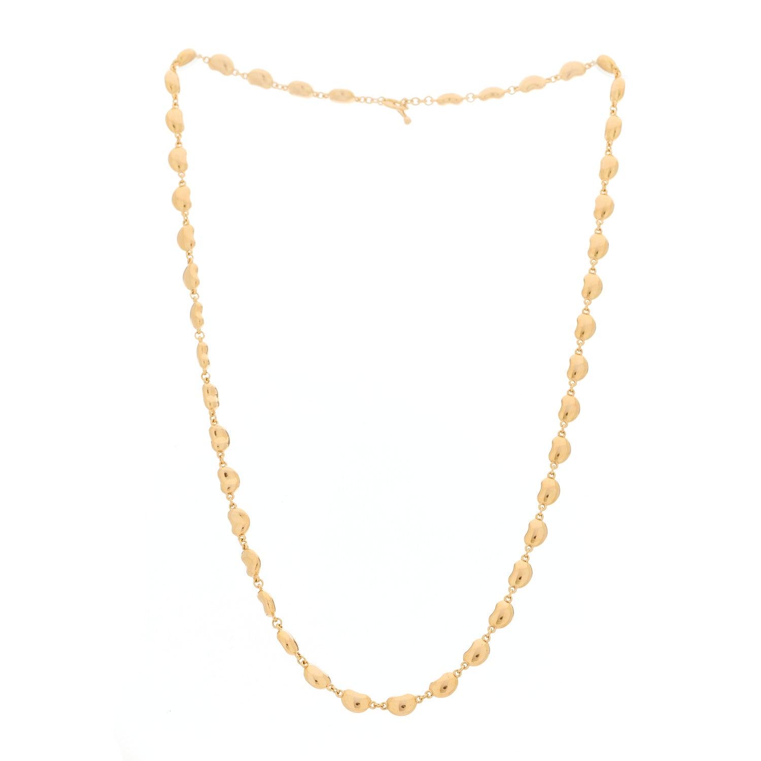 Tiffany 18K Rose Gold Mini Elsa Peretti Bean Link Necklace 3 of 5