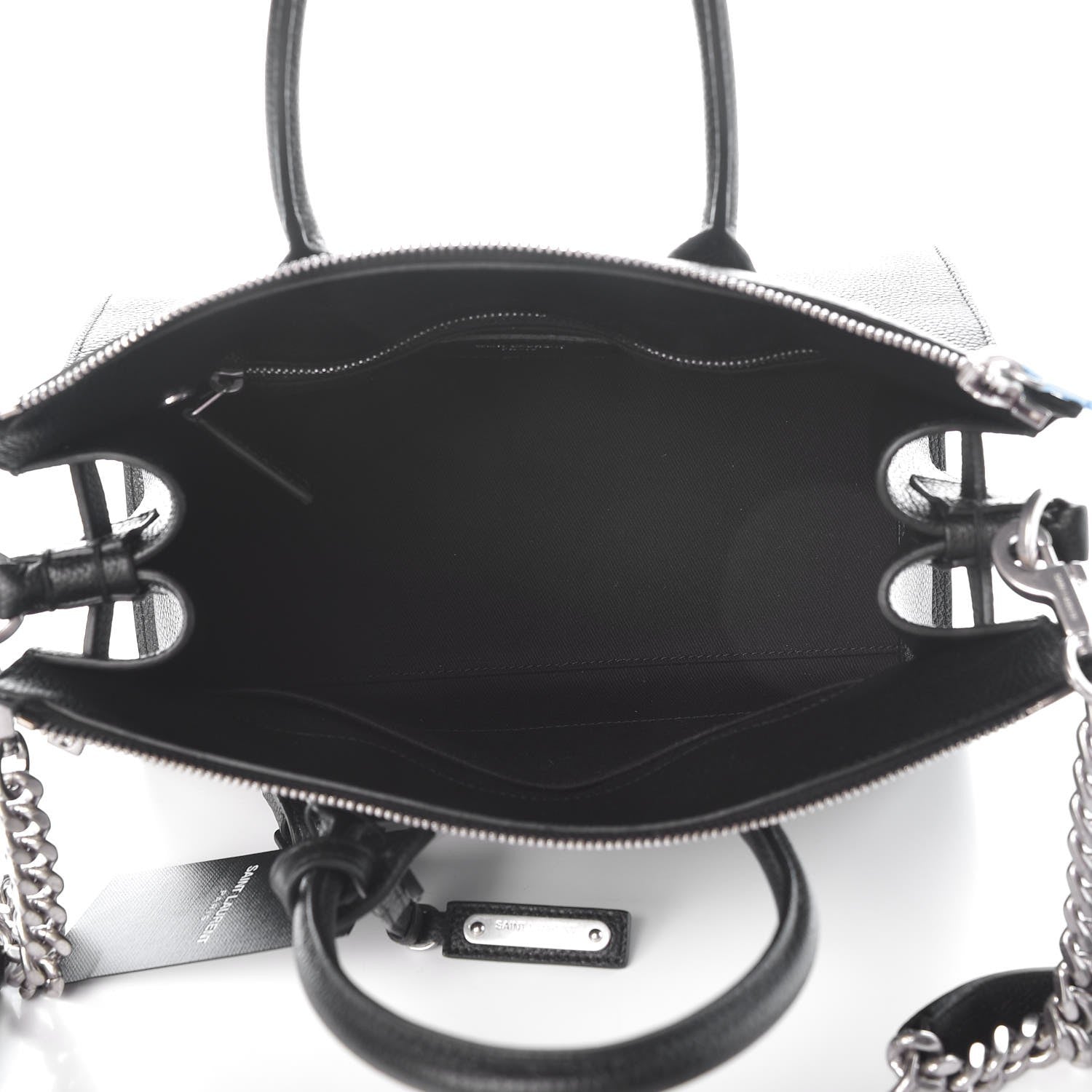 Saint Laurent Grained Calfskin Baby Supple Sac De Jour Black 5 of 8