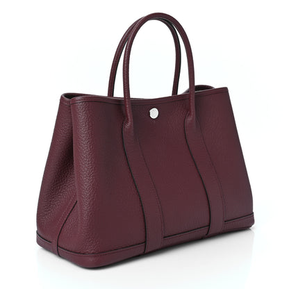 Hermes Vache Country Garden Party 30 TPM Bordeaux 2 of 8
