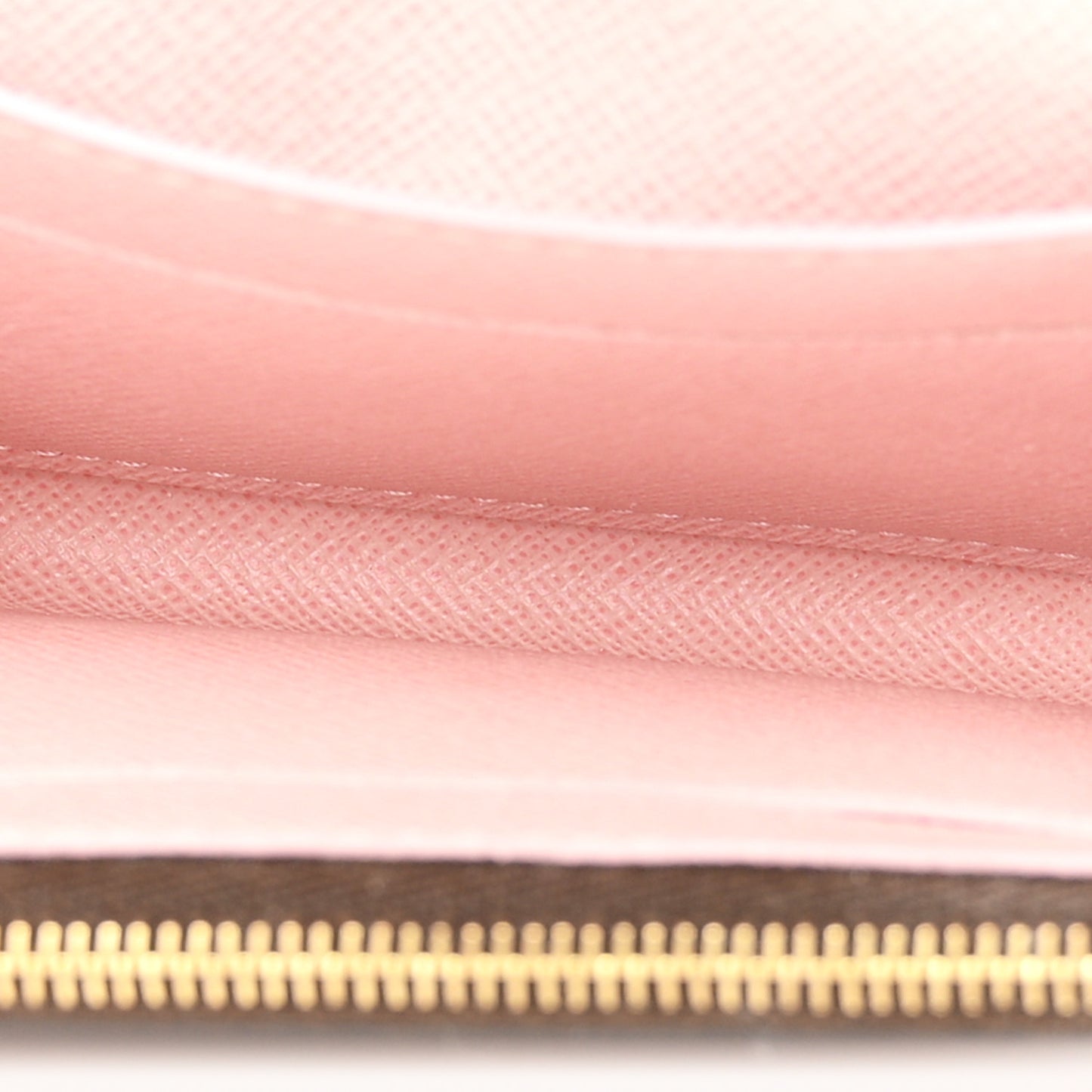Damier Ebene Rosalie Coin Purse Rose Ballerine