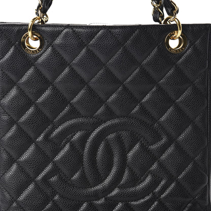 Chanel Caviar Quilted Petit Shopping Tote PST Black 11 of 11