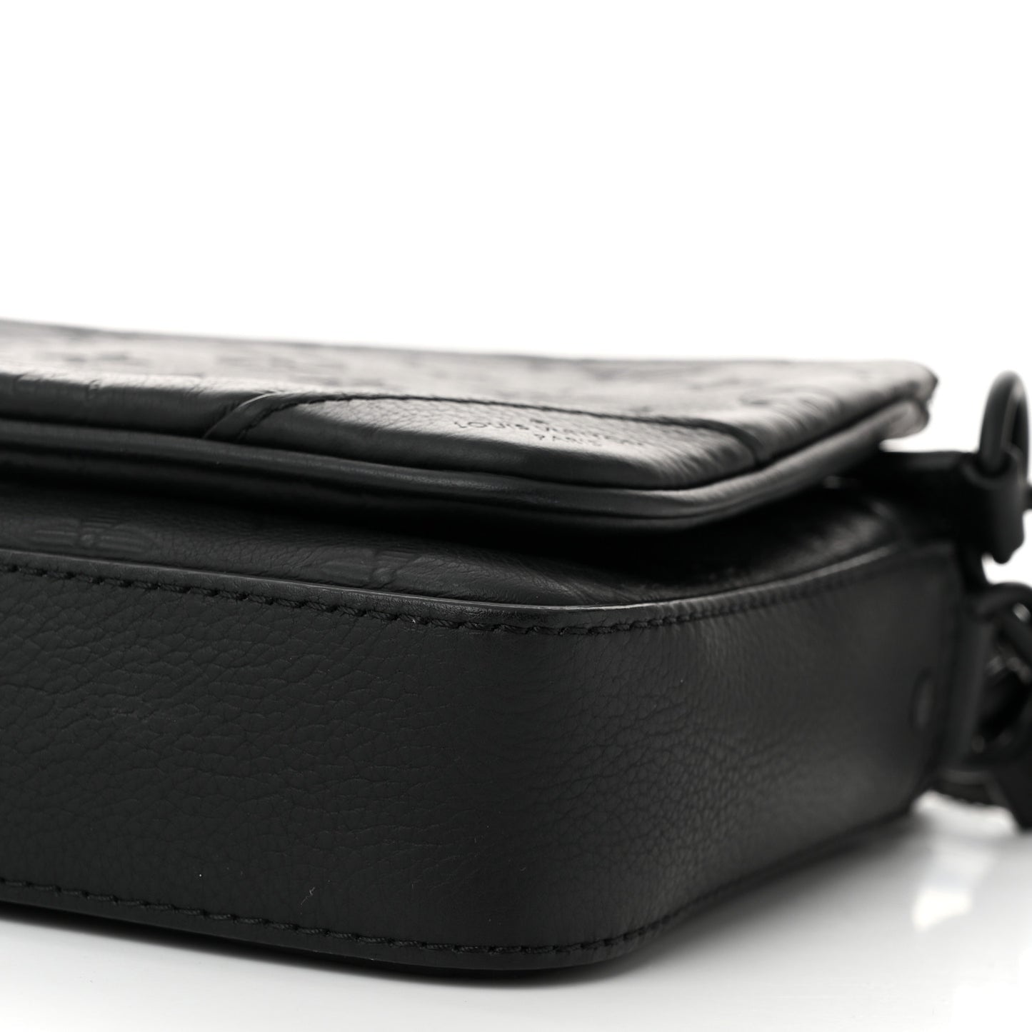 Calfskin Monogram Shadow Trio Messenger Black