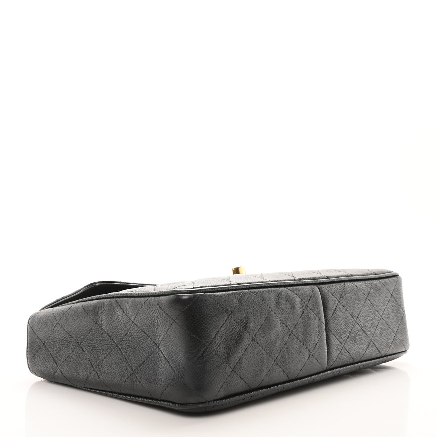 Caviar Quilted XL Jumbo Single Flap Black