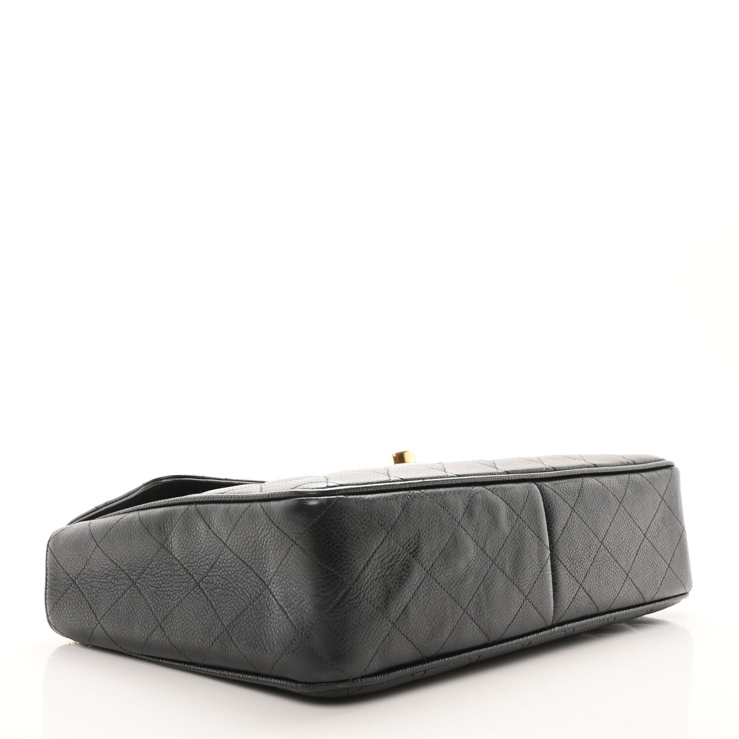 Chanel Caviar Quilted XL Jumbo Single Flap Black 4 of 10