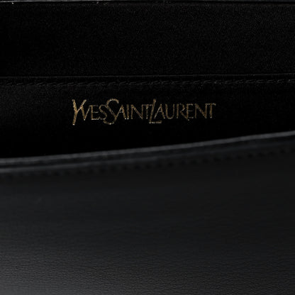 Saint Laurent Calfskin Monogram Large Belle De Jour Clutch Black 6 of 9