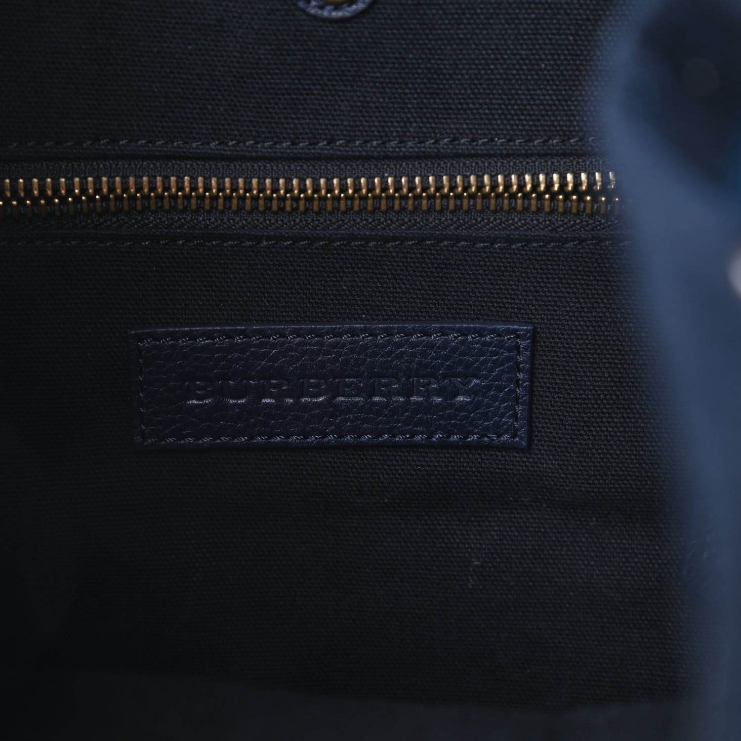 Burberry Overdyed Canvas Mega Check Small Brookdale Backpack Ultramarine Blue 8 of 10