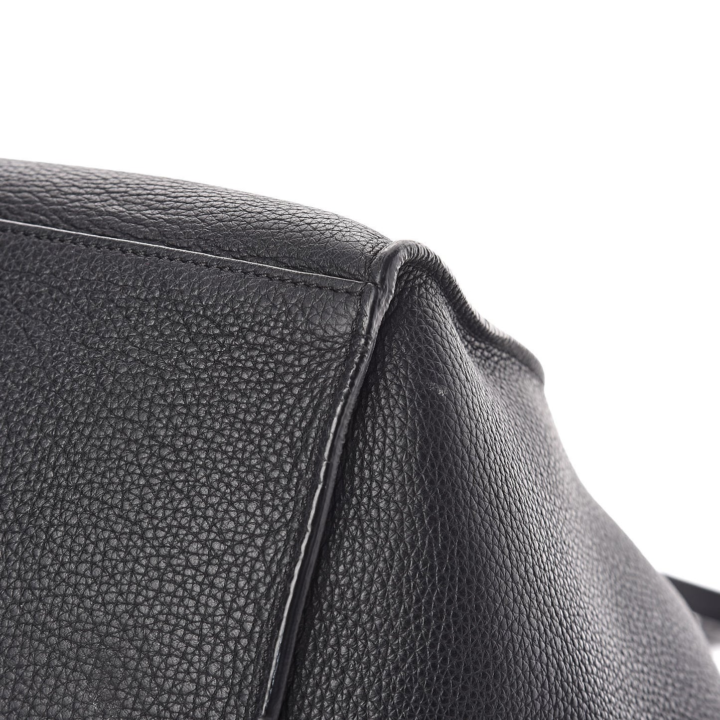 Supple Grained Calfskin Small Big Bag Black