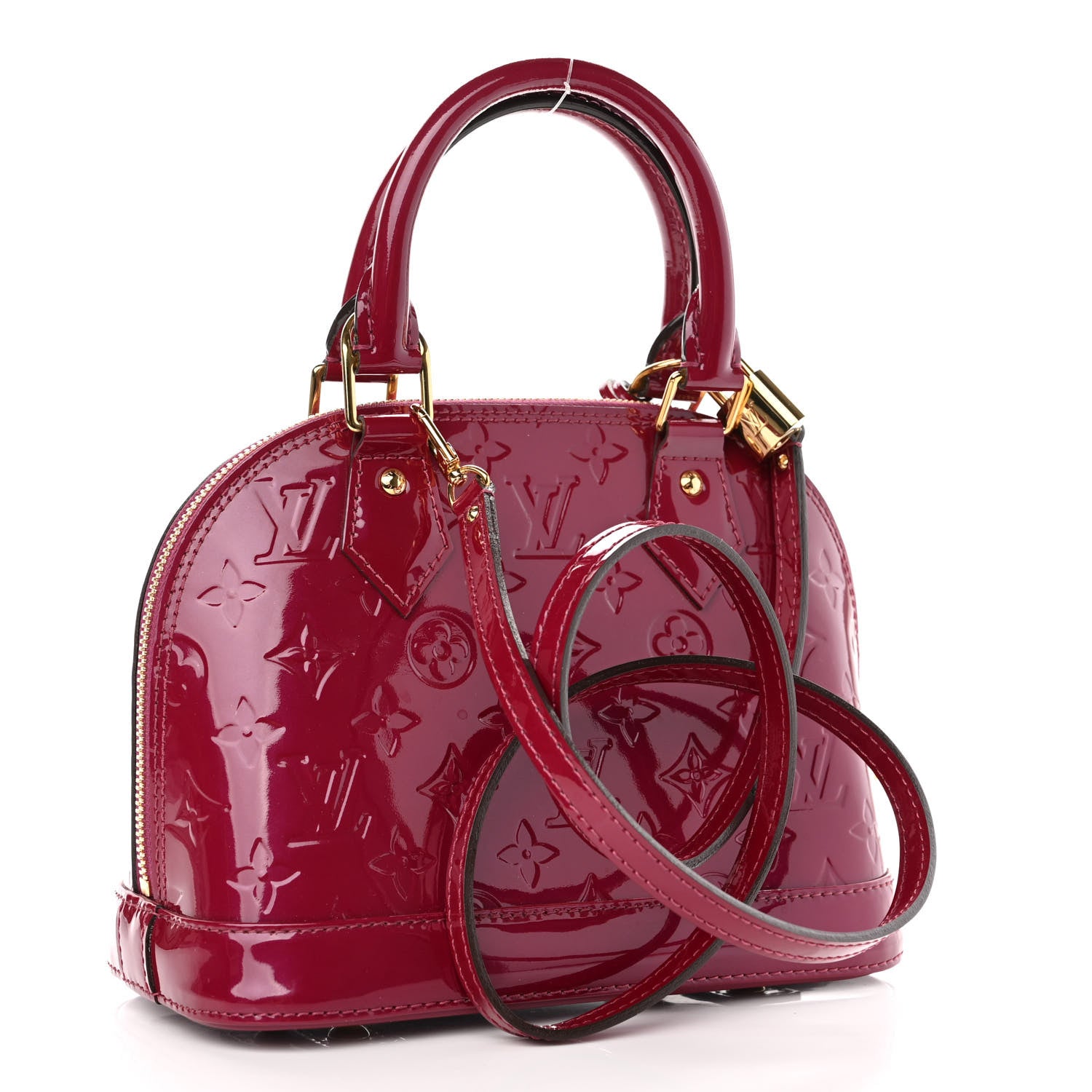 Louis Vuitton Vernis Alma BB Magenta 2 of 6