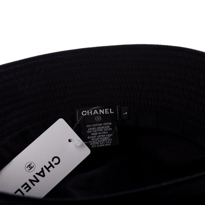Chanel Canvas CC Bucket Hat L Black 8 of 8