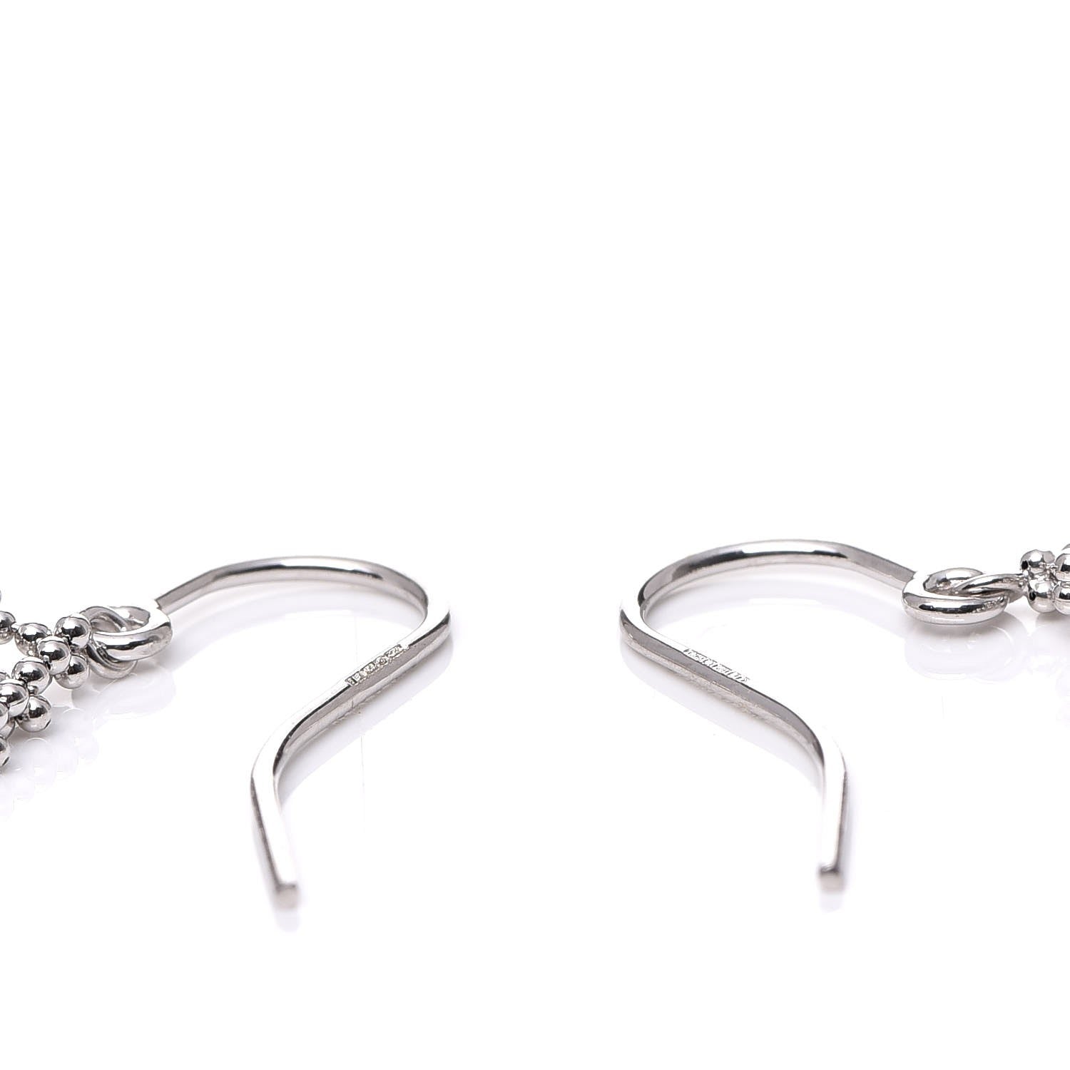 Tiffany 18K White Gold Fringe Earrings 3 of 4