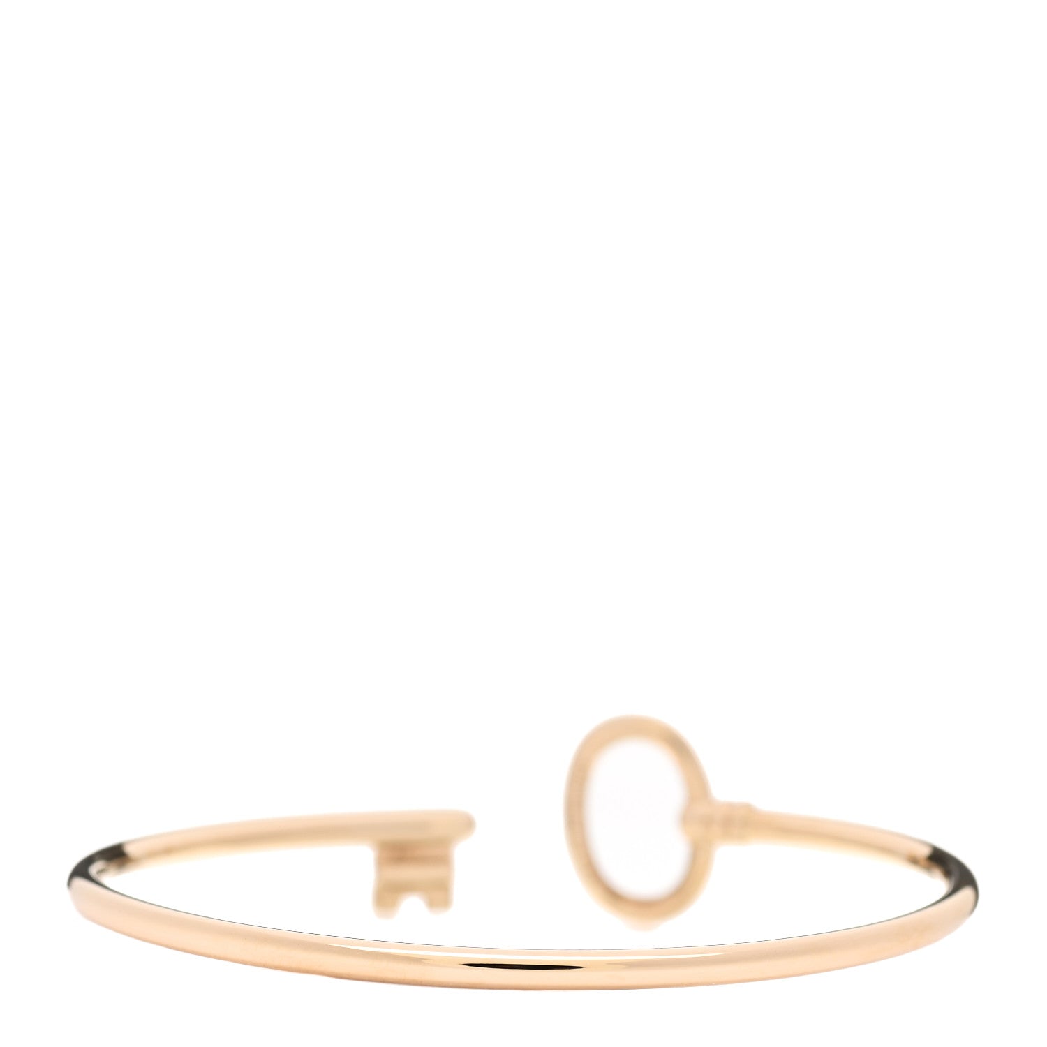 Tiffany 18K Yellow Gold Keys Wire Bracelet 2 of 5