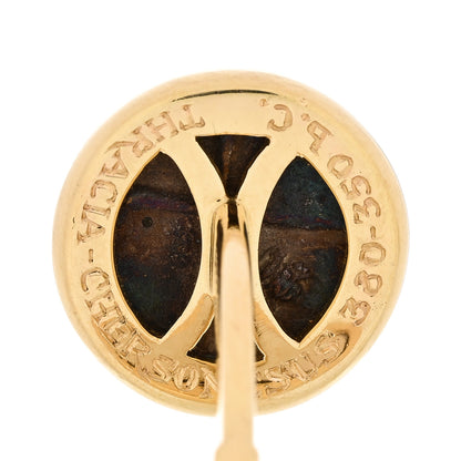 Bulgari 18K Yellow Gold Ancient Coin Cufflinks 6 of 6