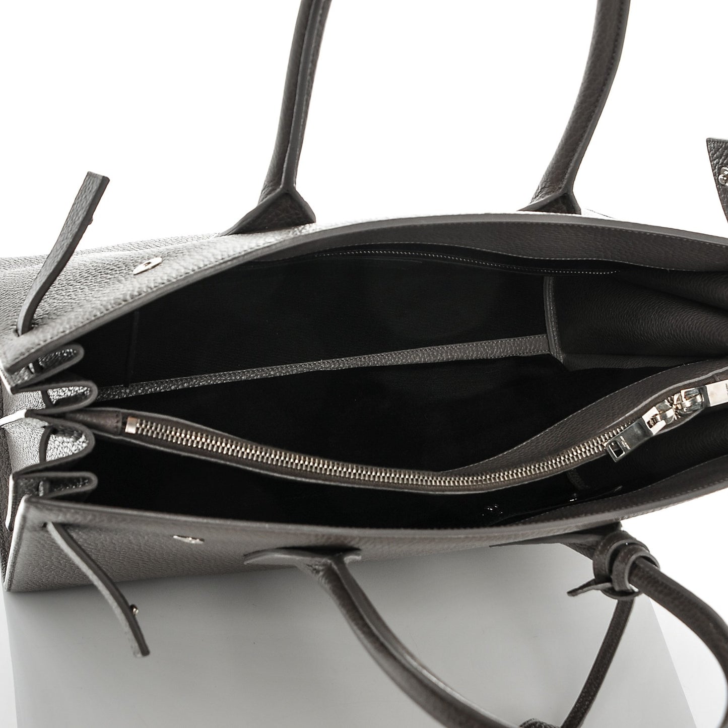 Grained Calfskin Large Sac de Jour Carryall Earth