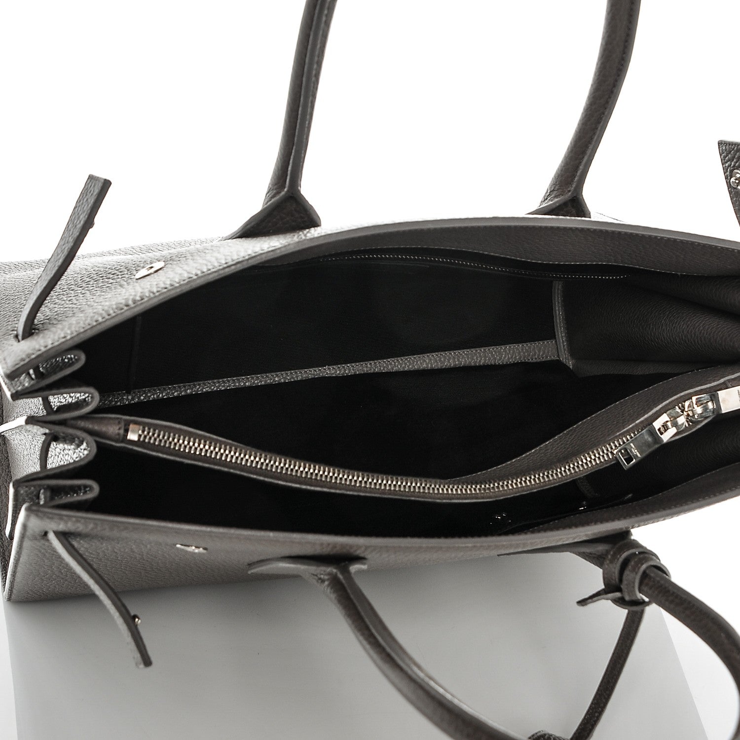 Saint Laurent Grained Calfskin Large Sac de Jour Carryall Earth 5 of 6