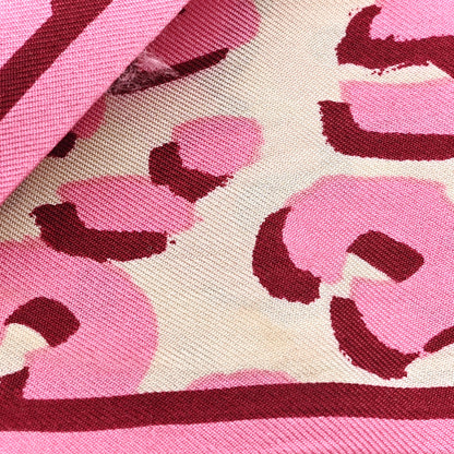 Louis Vuitton Silk Leopard Bandeau Blanc Corail 4 of 4